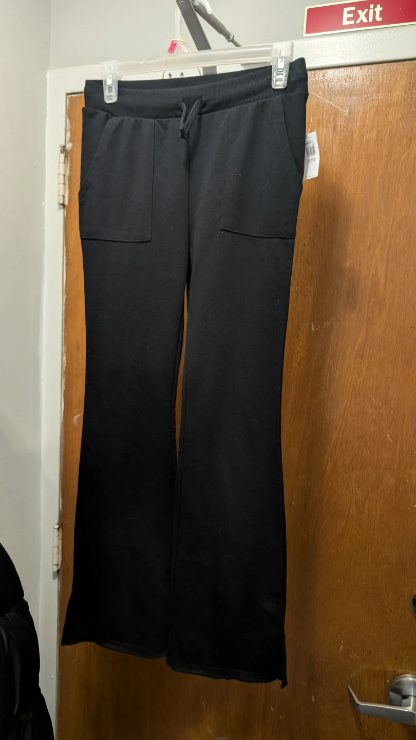 Girls Old Navy Black Flare Sweatpants