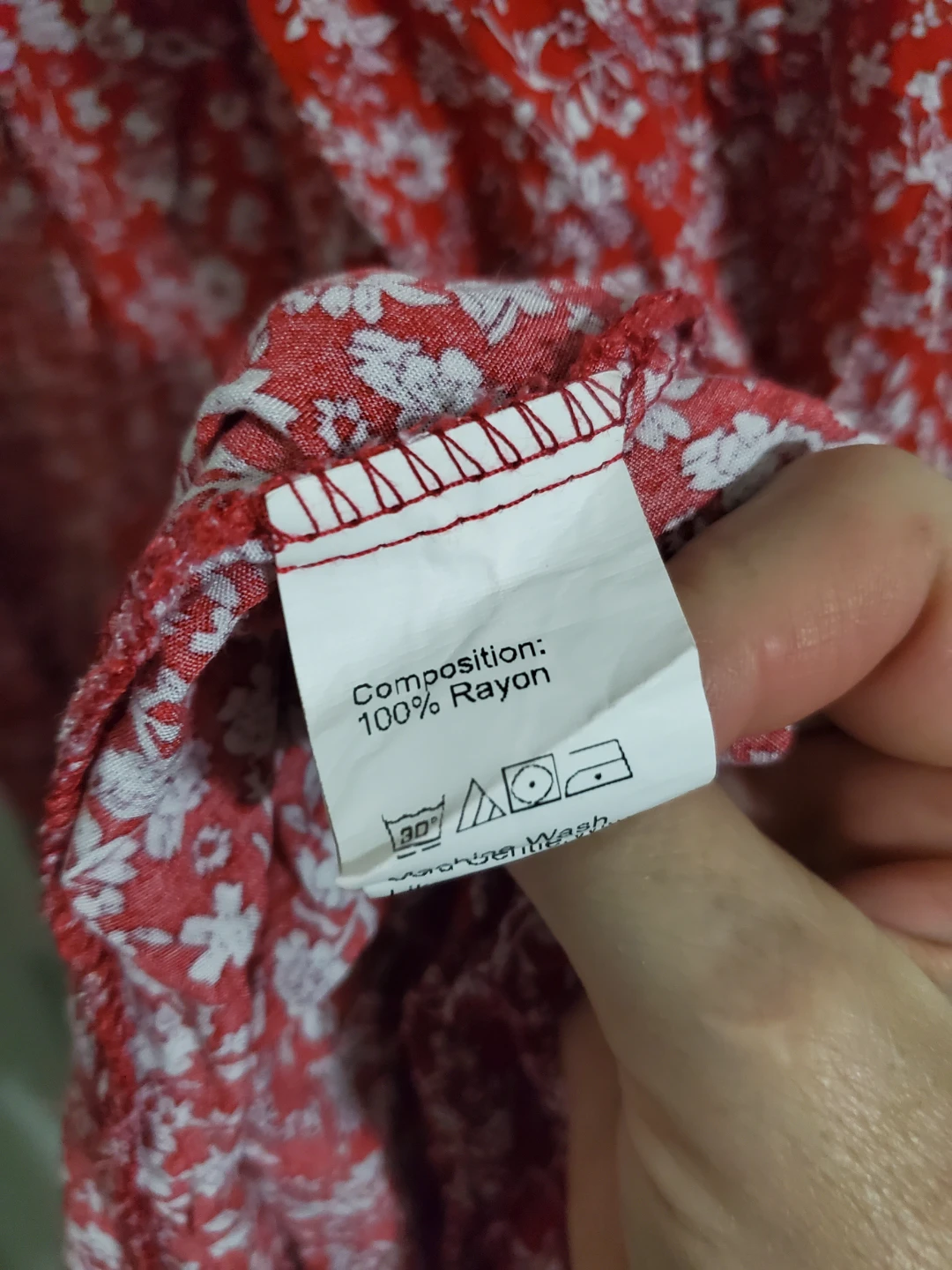 Women's Red Floral Smocked Maxi Dress 3XL - photo 3