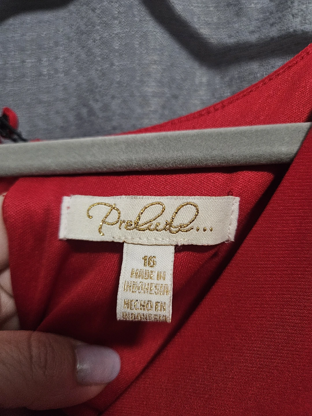 Prelude red dress size 16 - photo 2