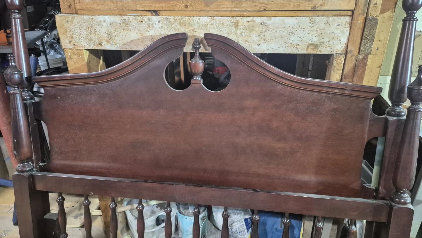 Mahogany Wood Headboard
