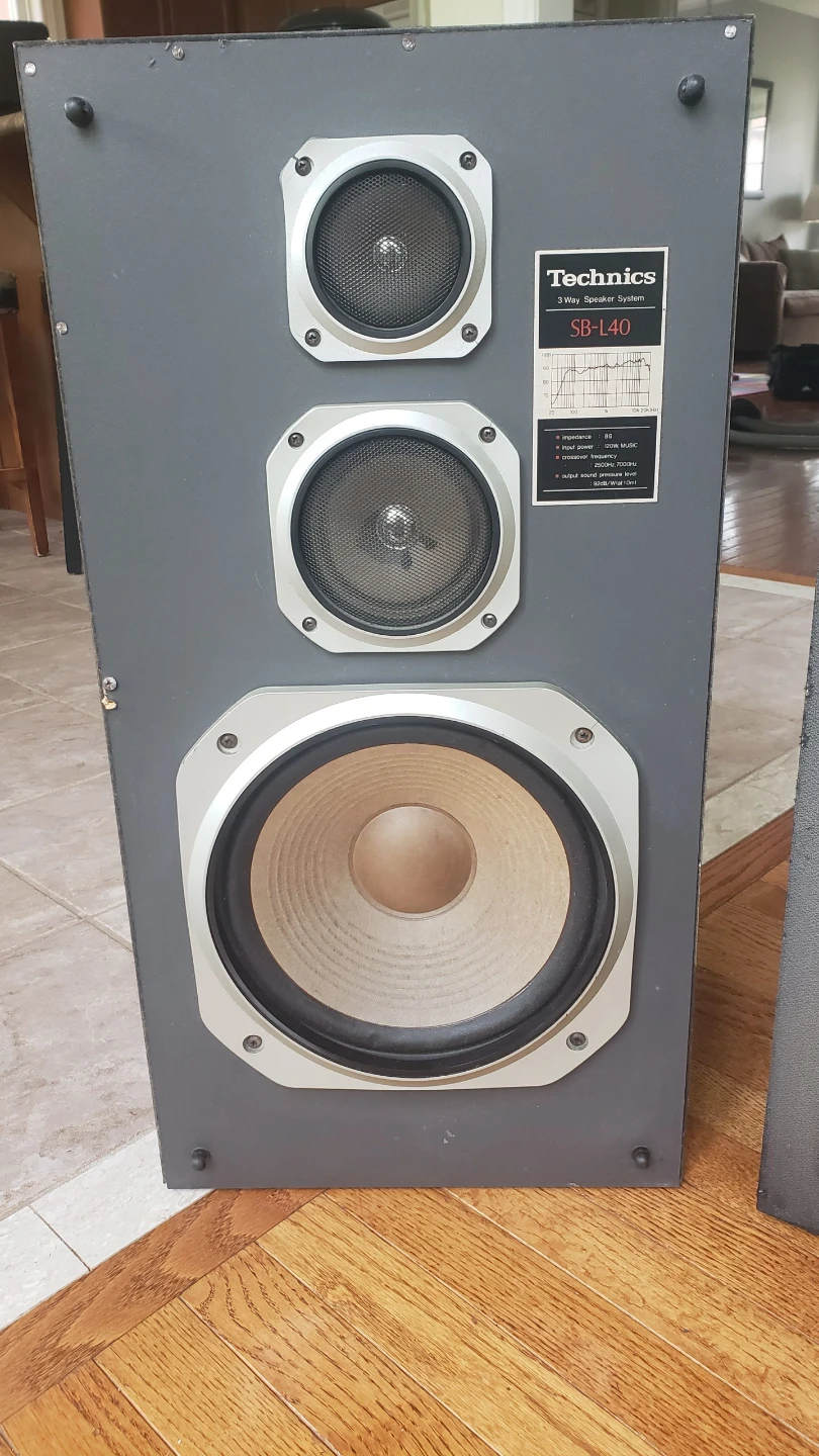 Technics SB-L40 3 Way Speaker System Pair - photo 2