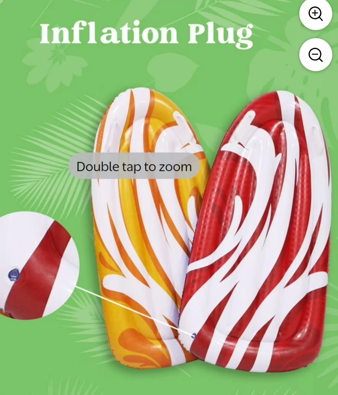 Inflatable Pool Floats - Red & Yellow Swirl Design - photo 4