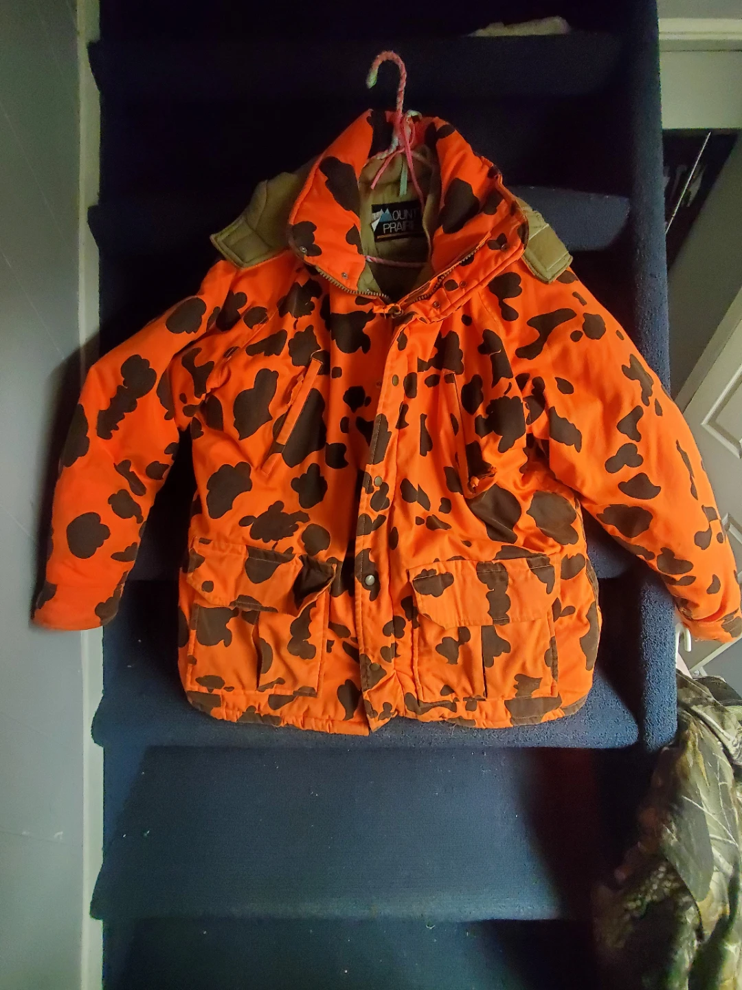 Mountain Prairie Camo Hunting Jacket - Orange/Brown