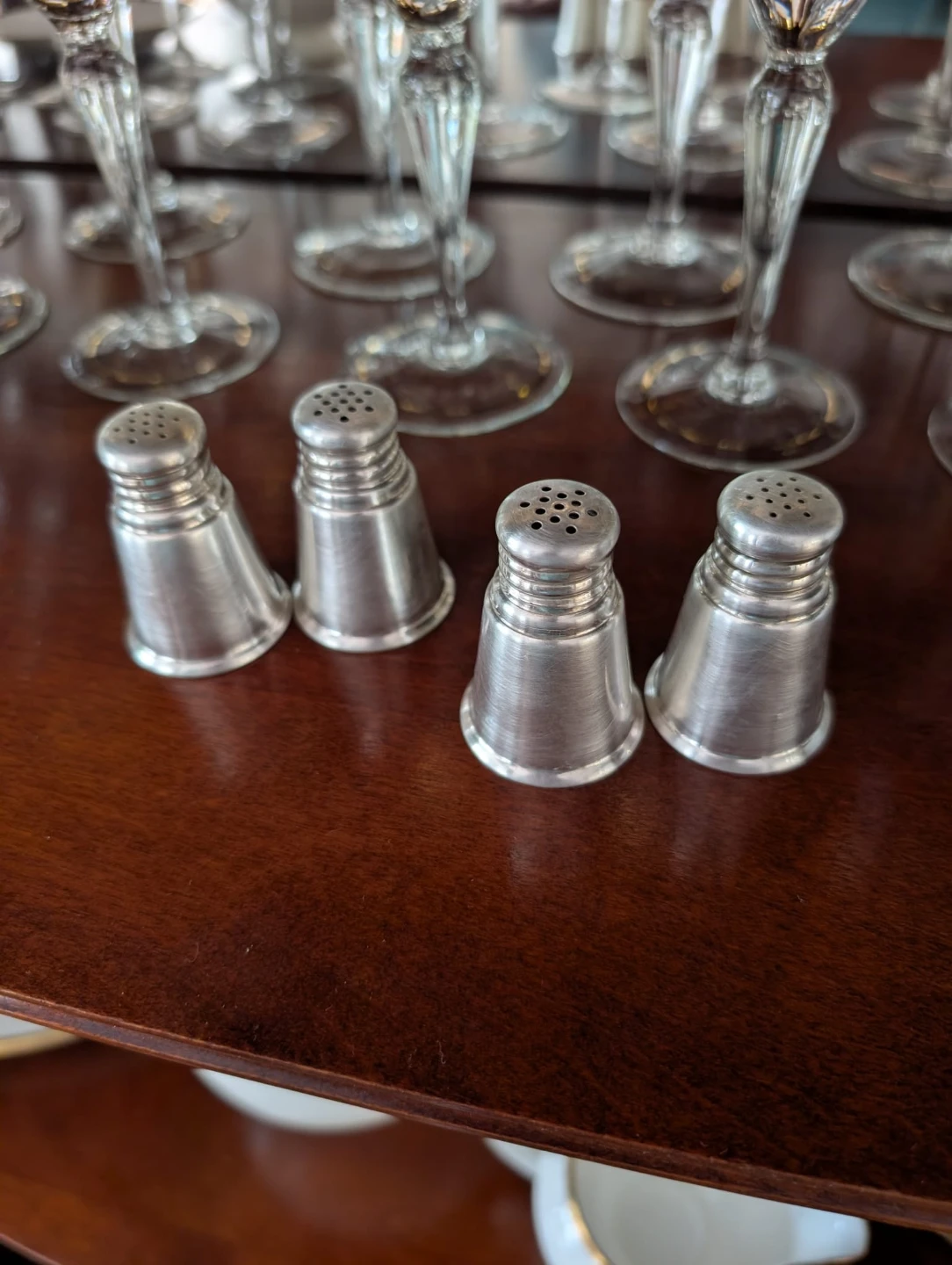 International Sterling Silver Salt and Pepper Shakers
