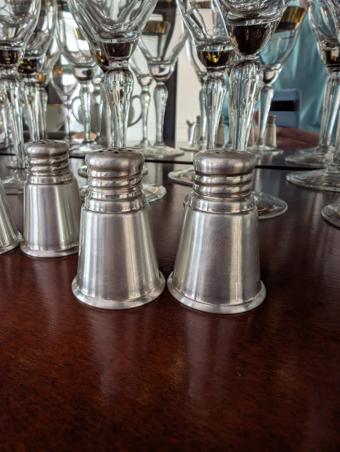 International Sterling Silver Salt and Pepper Shakers - photo 3