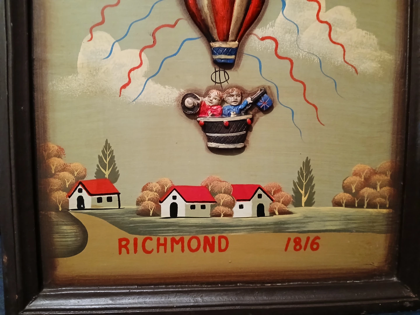 GEO BLUNTS BALLOON FLIGHT Richmond 1816 Decorative Plaque - photo 2