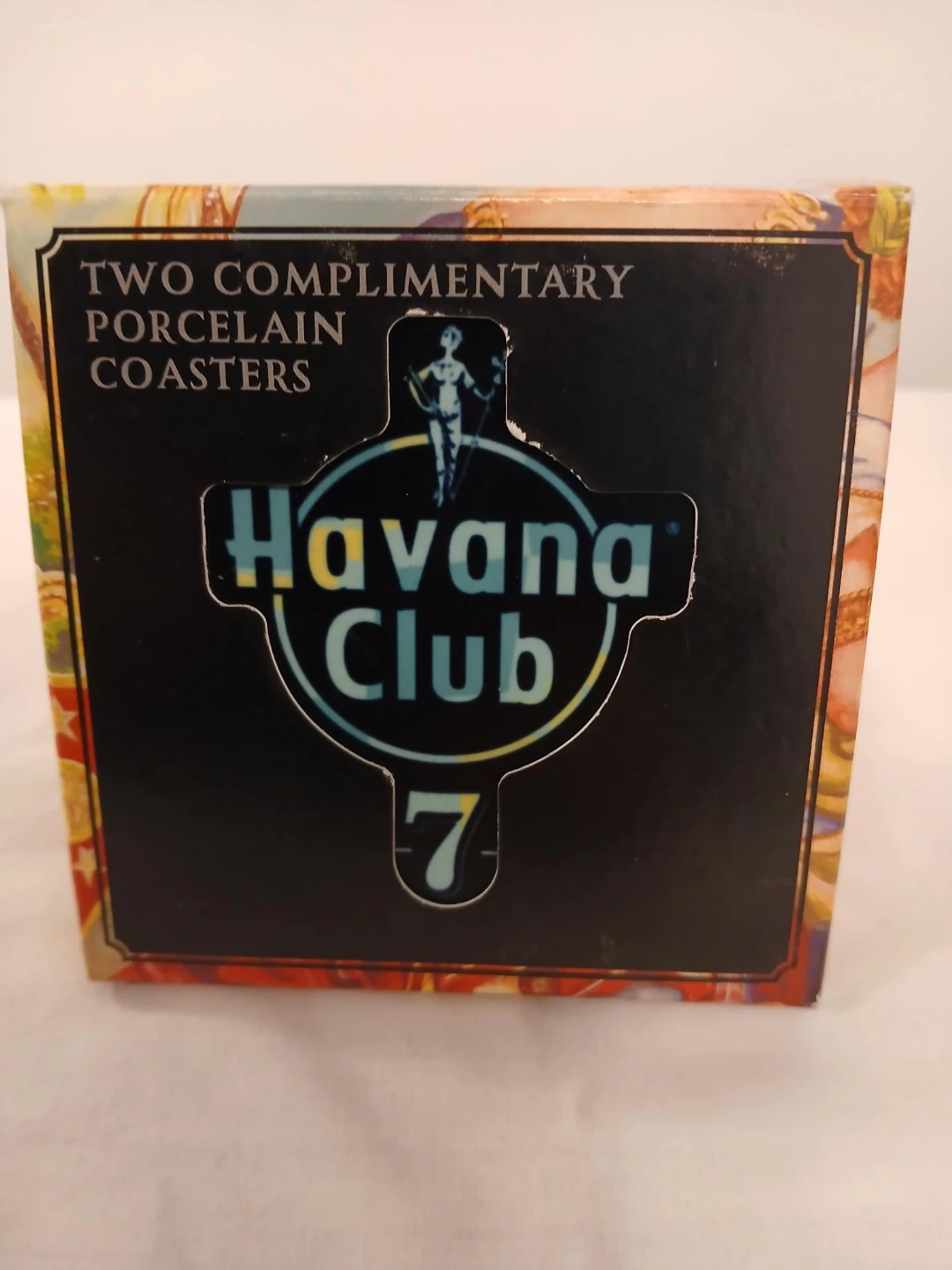 Havana Club 7 Porcelain Coasters (Set of 2). Pick up only. - photo 2
