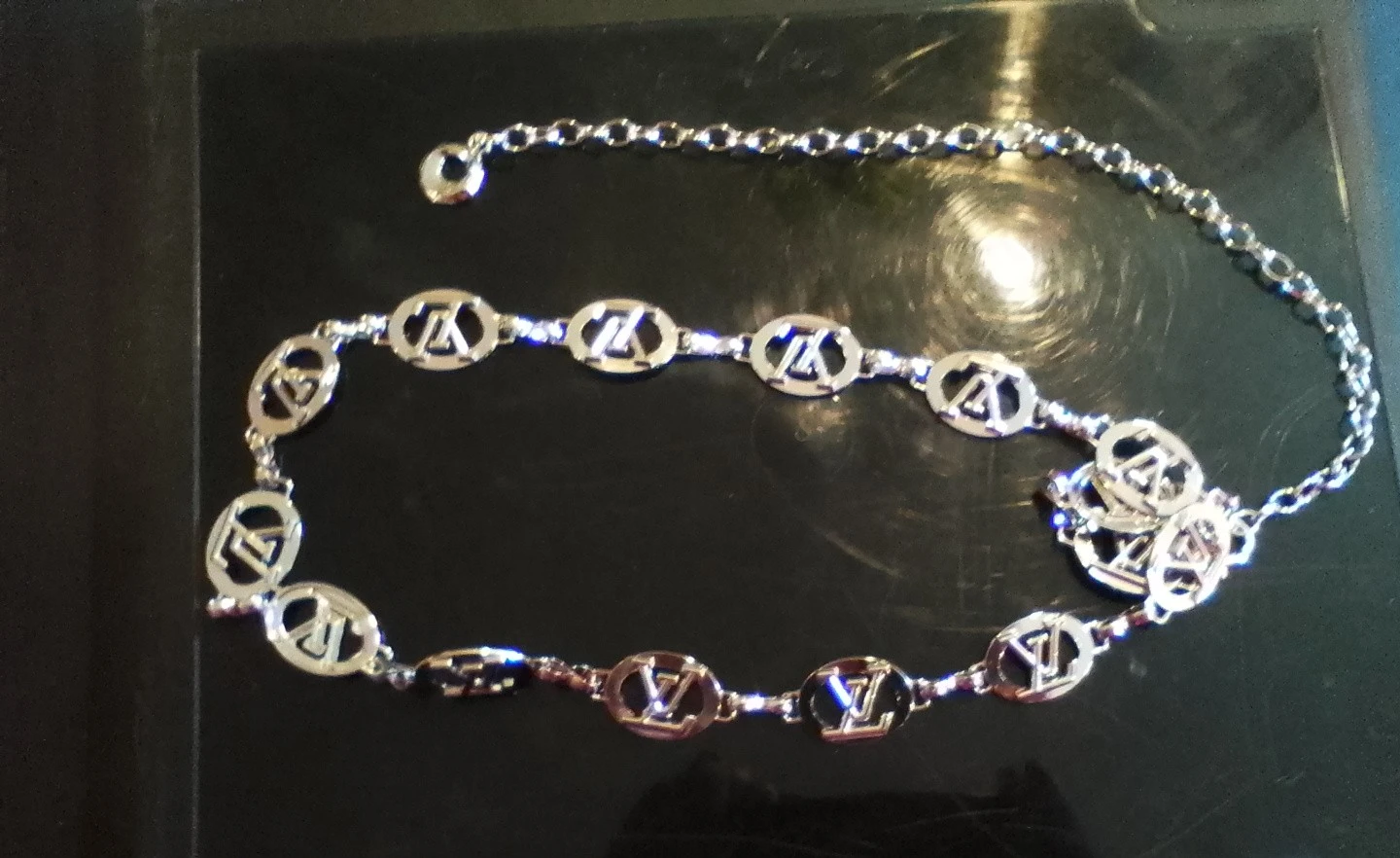 Louis Vuitton Inspired Chain Belt