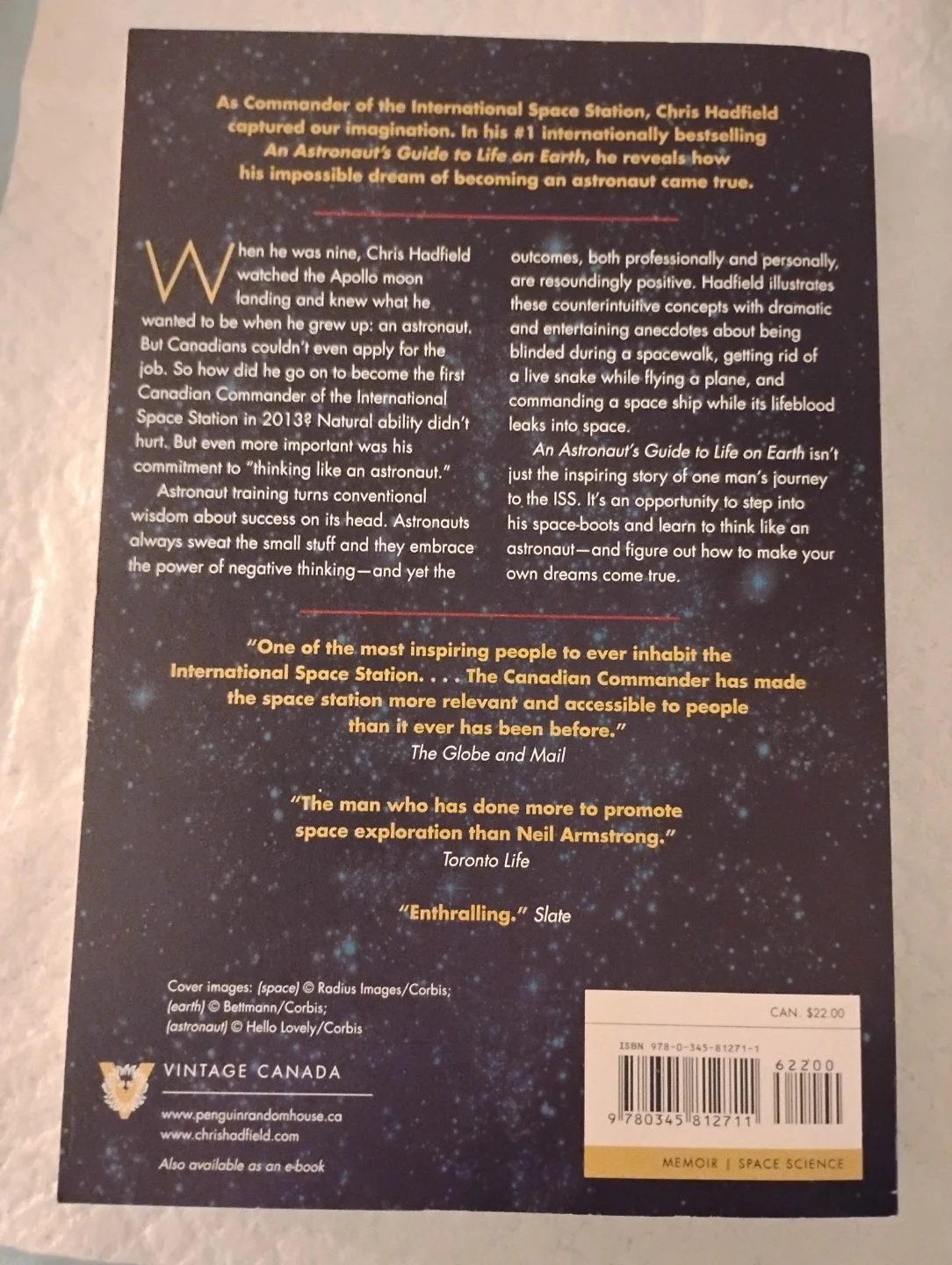 Autographed - An Astronaut's Guide by Chris Hadfield - photo 4