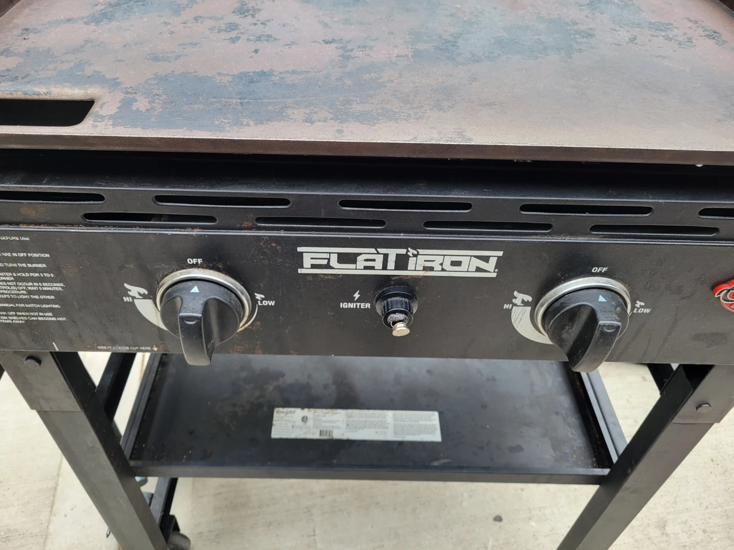 FLAT IRON Propane Griddle - photo 3