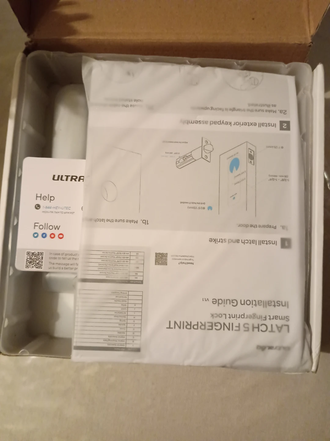 Ultraloq Latch 5 Fingerprint Smart Lever Lock - photo 3
