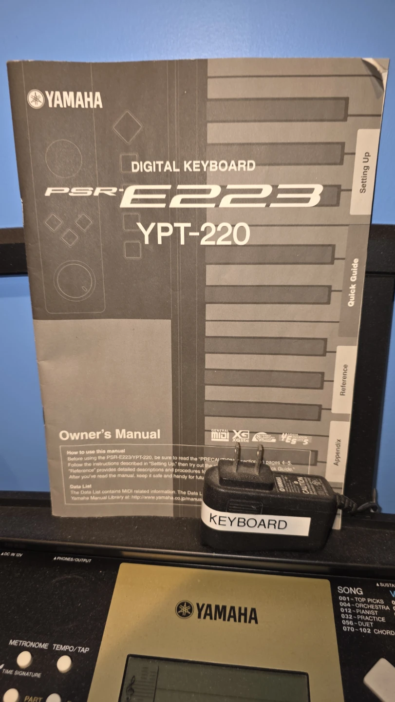 Yamaha PSR-E223 YPT-220 Digital Keyboard - photo 2
