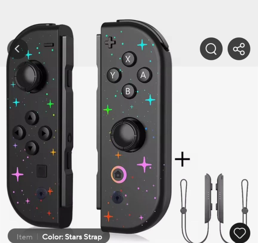 Nintendo Switch Joy-Con Controllers - Lightning Strap Design