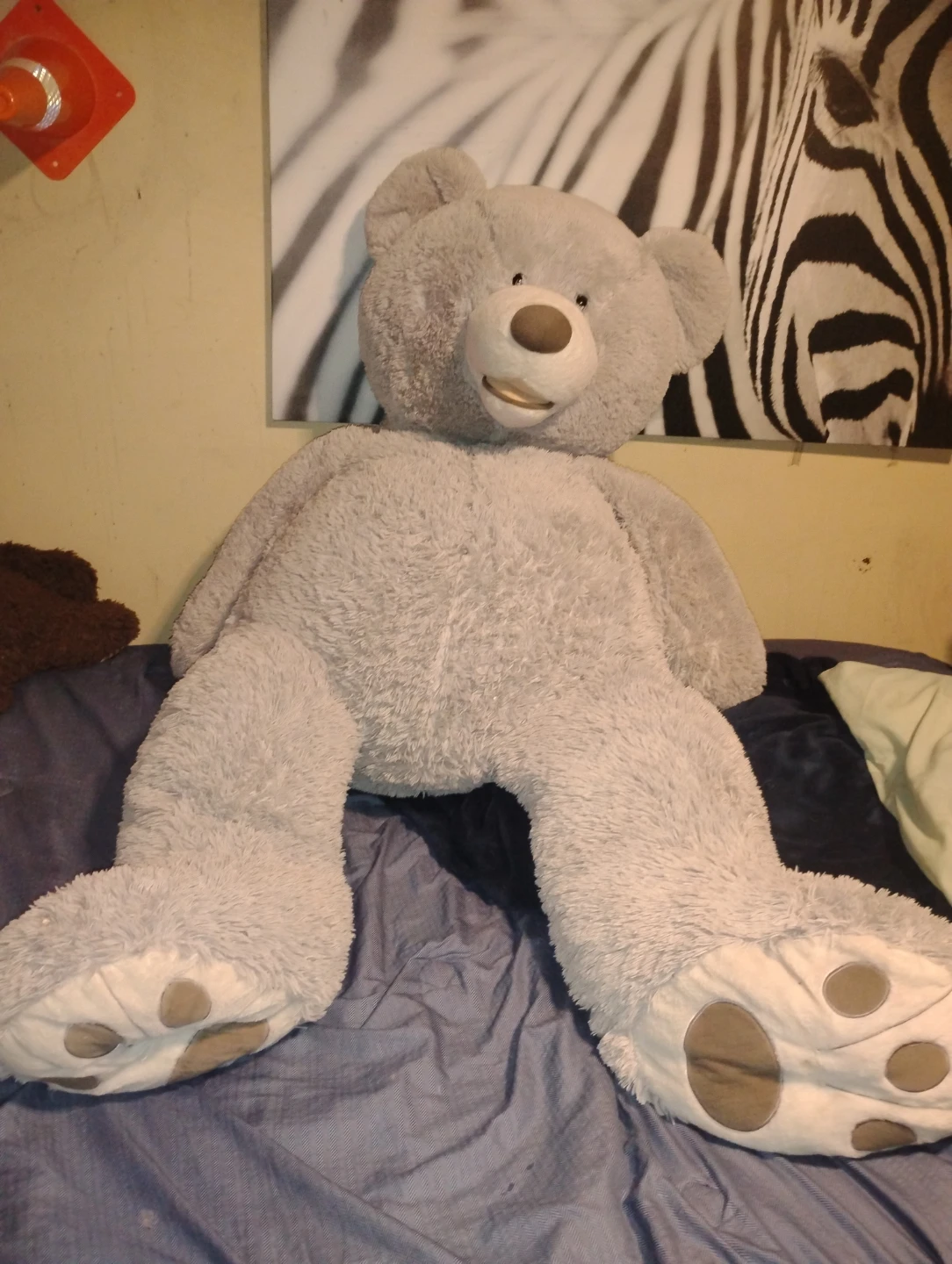 Giant Grey Teddy Bear Plush