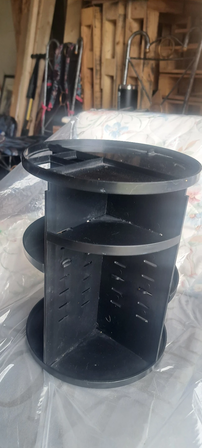 Black Rotating Makeup Organizer - photo 2