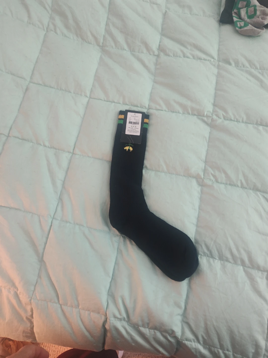Navy Crew Socks with Brooks Brothers Golden Fleece logo - photo 2