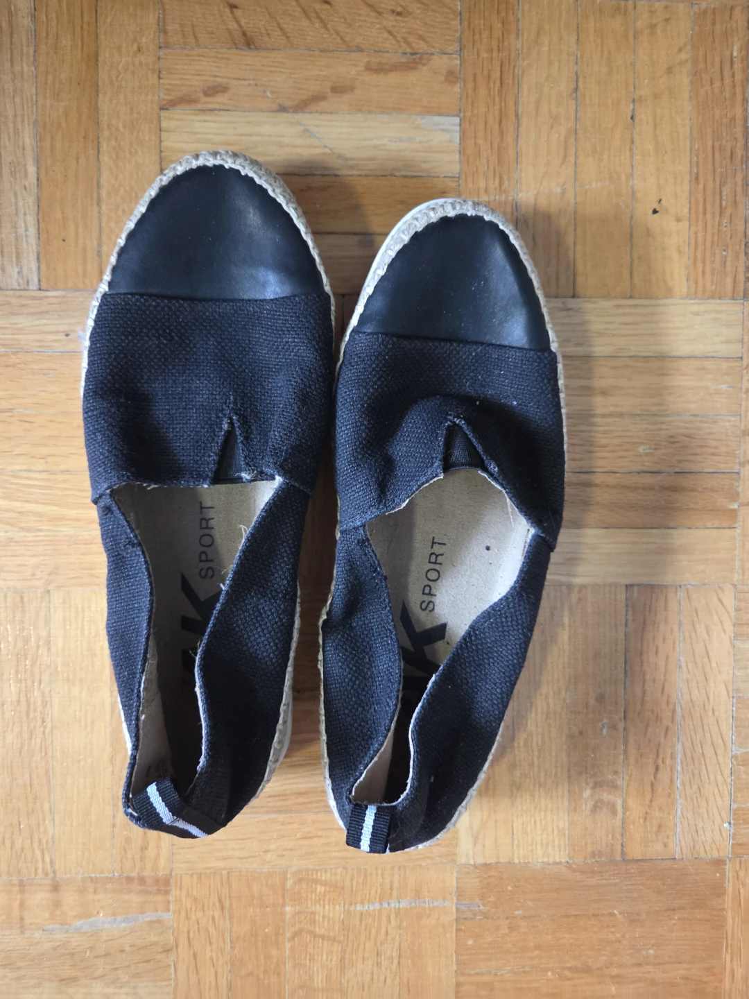 Black Espadrille Flats