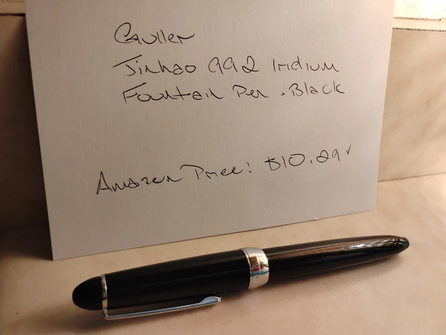 Jinhao 992 Iridium Fountain Pen - Black
