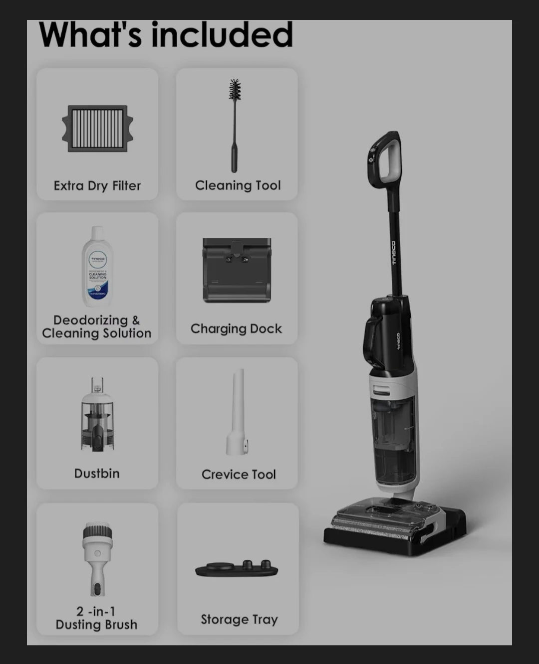 Tineco Floor ONE Switch i5 Stretch Breeze Wet/Dry Vacuum - photo 2