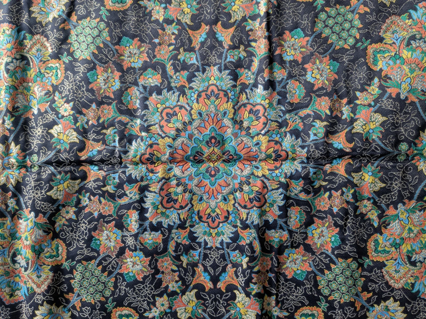 Intricate Floral Pattern Throw or Wall Hanging