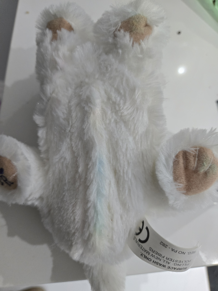 White Plush Cat Stuffed Animal
