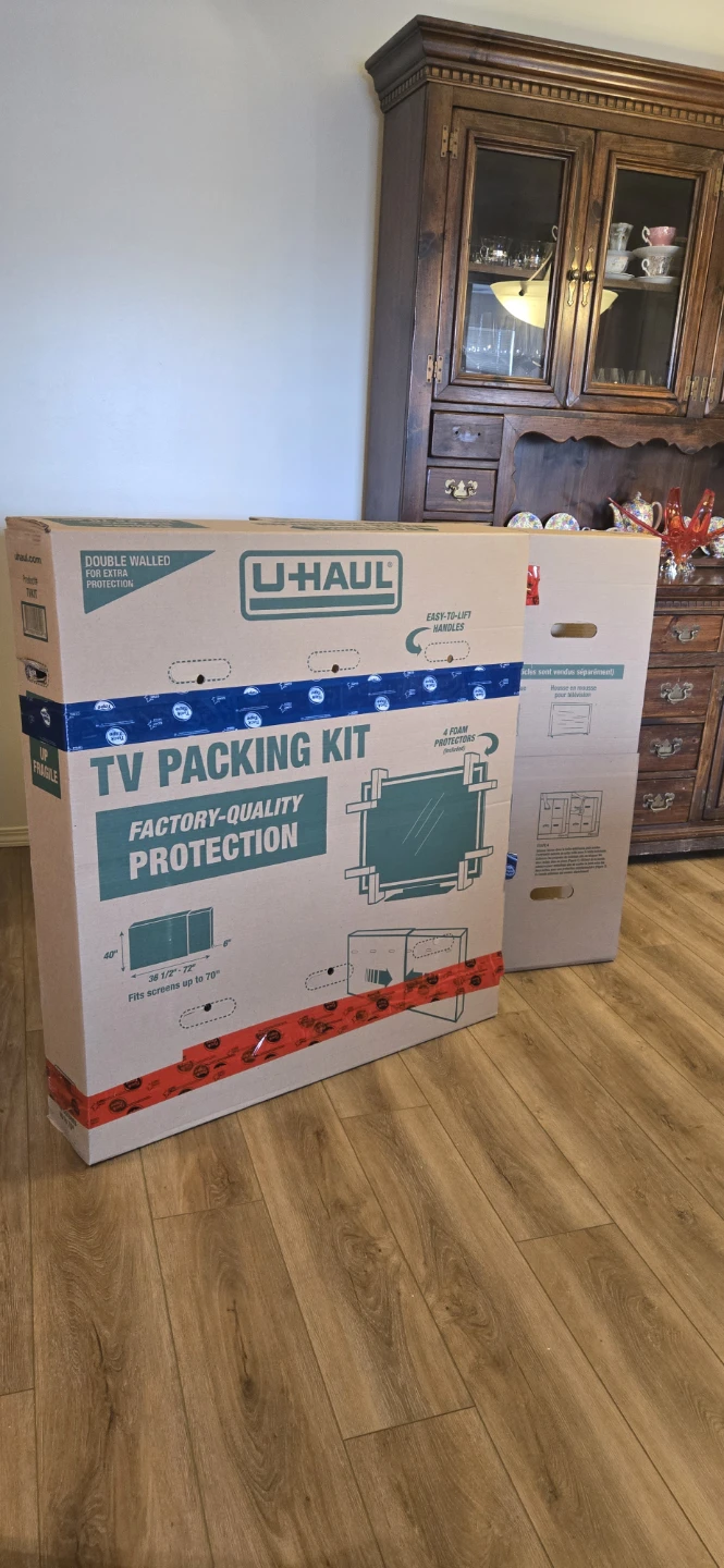U-Haul TV Packing Kit - Fits Screens up to 70"