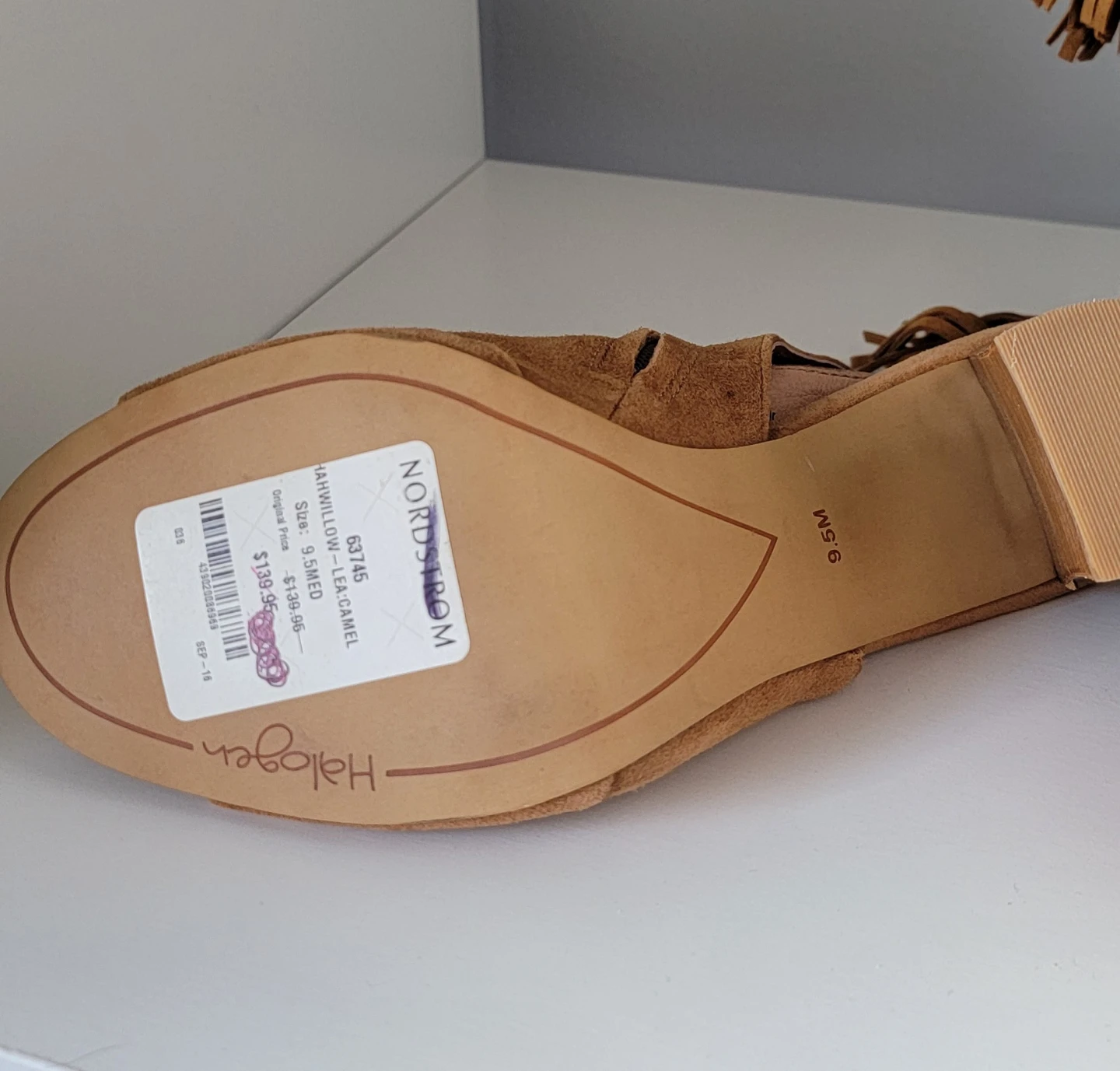 Halogen Suede Tassel Block Heel Sandals - photo 5