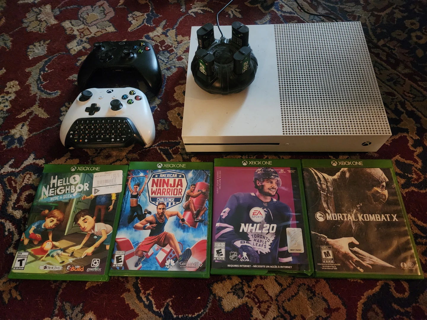 Xbox One S Bundle – Fully Working with 4 Games & Accessories