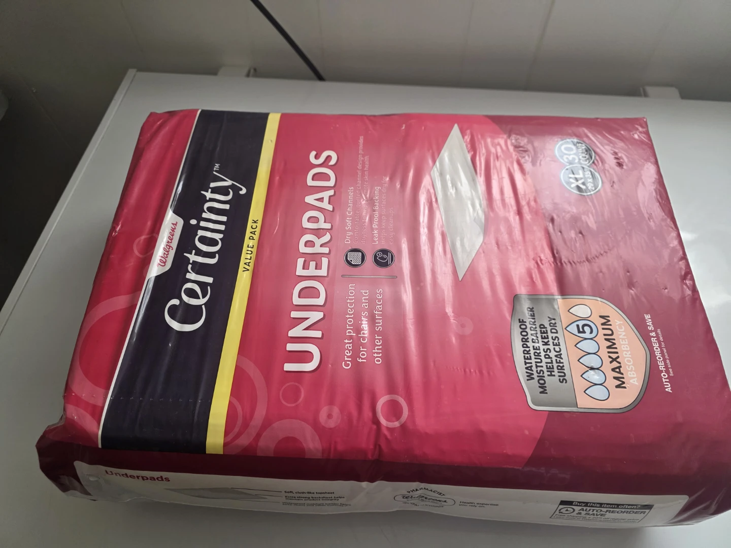 Certainty Underpads XL 30 Count