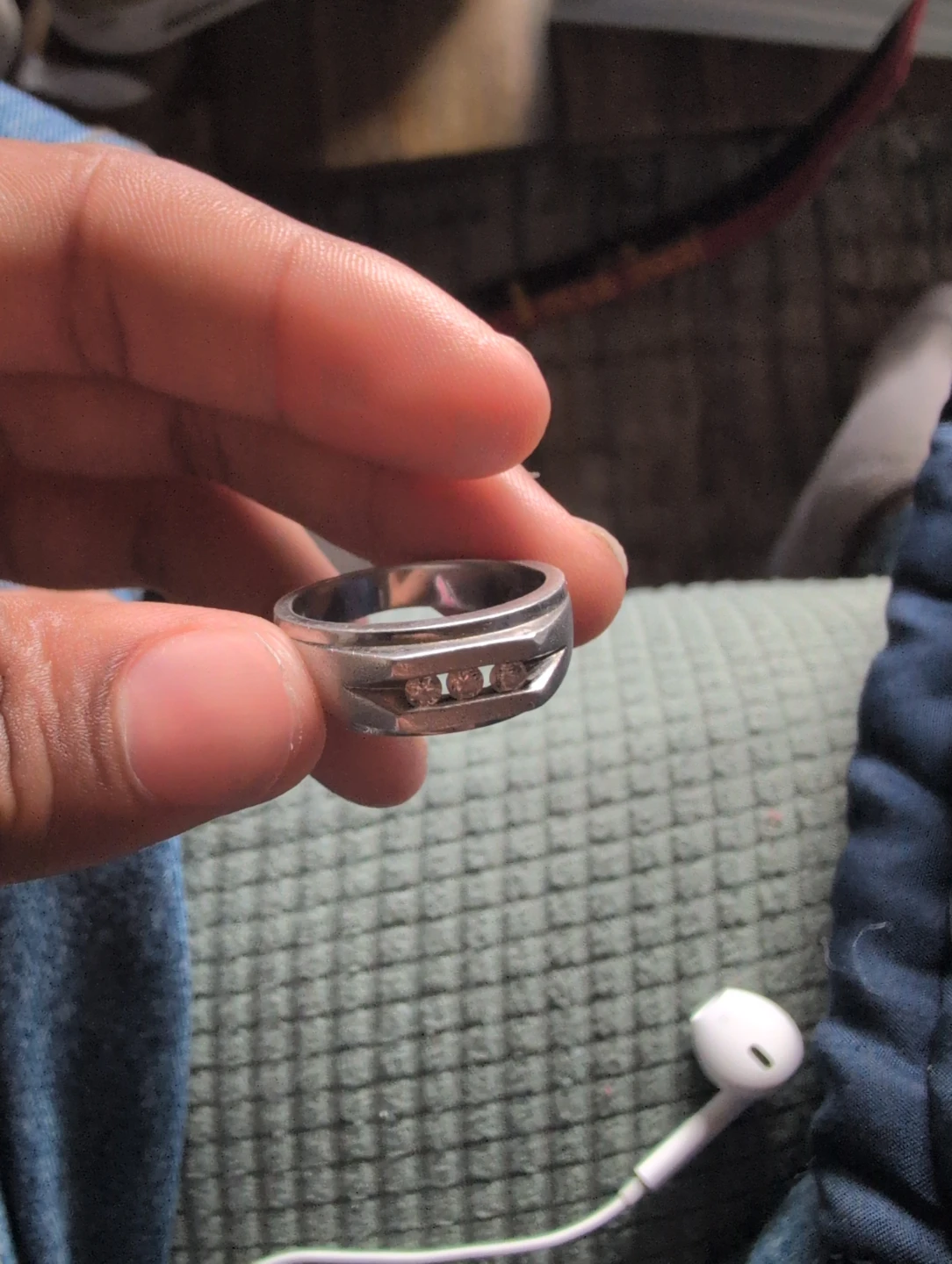 Men's Ring with Three Stones