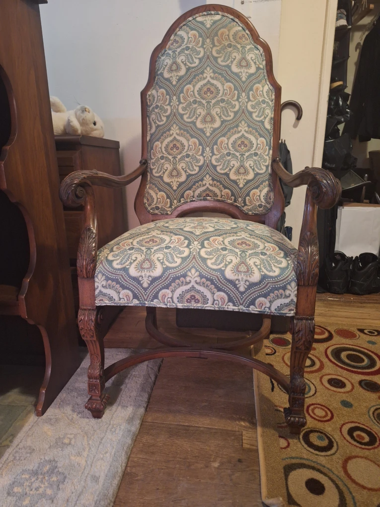 Ornate Upholstered Accent Chair - photo 3