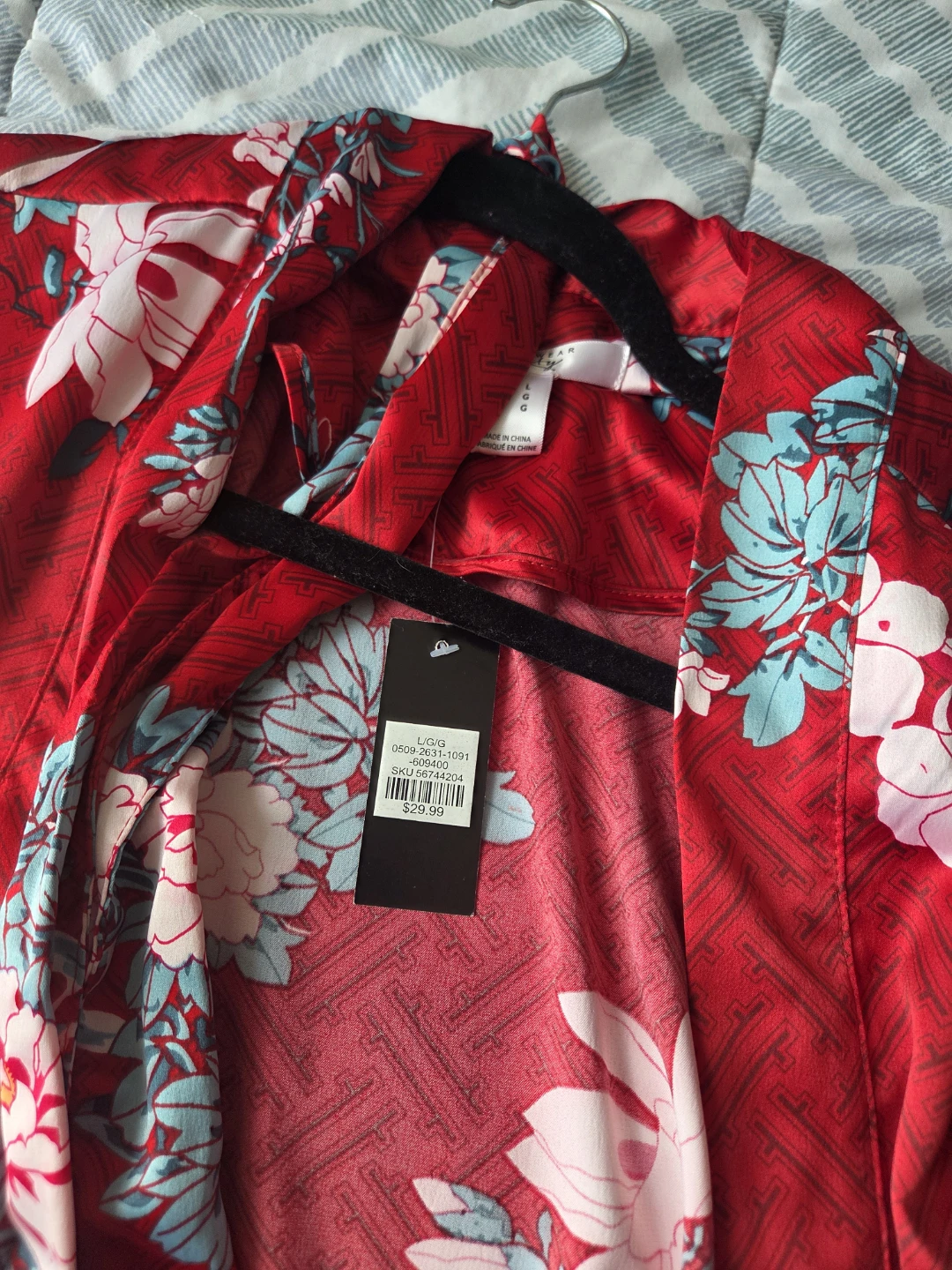 Red Floral Kimono Cardigan - photo 2