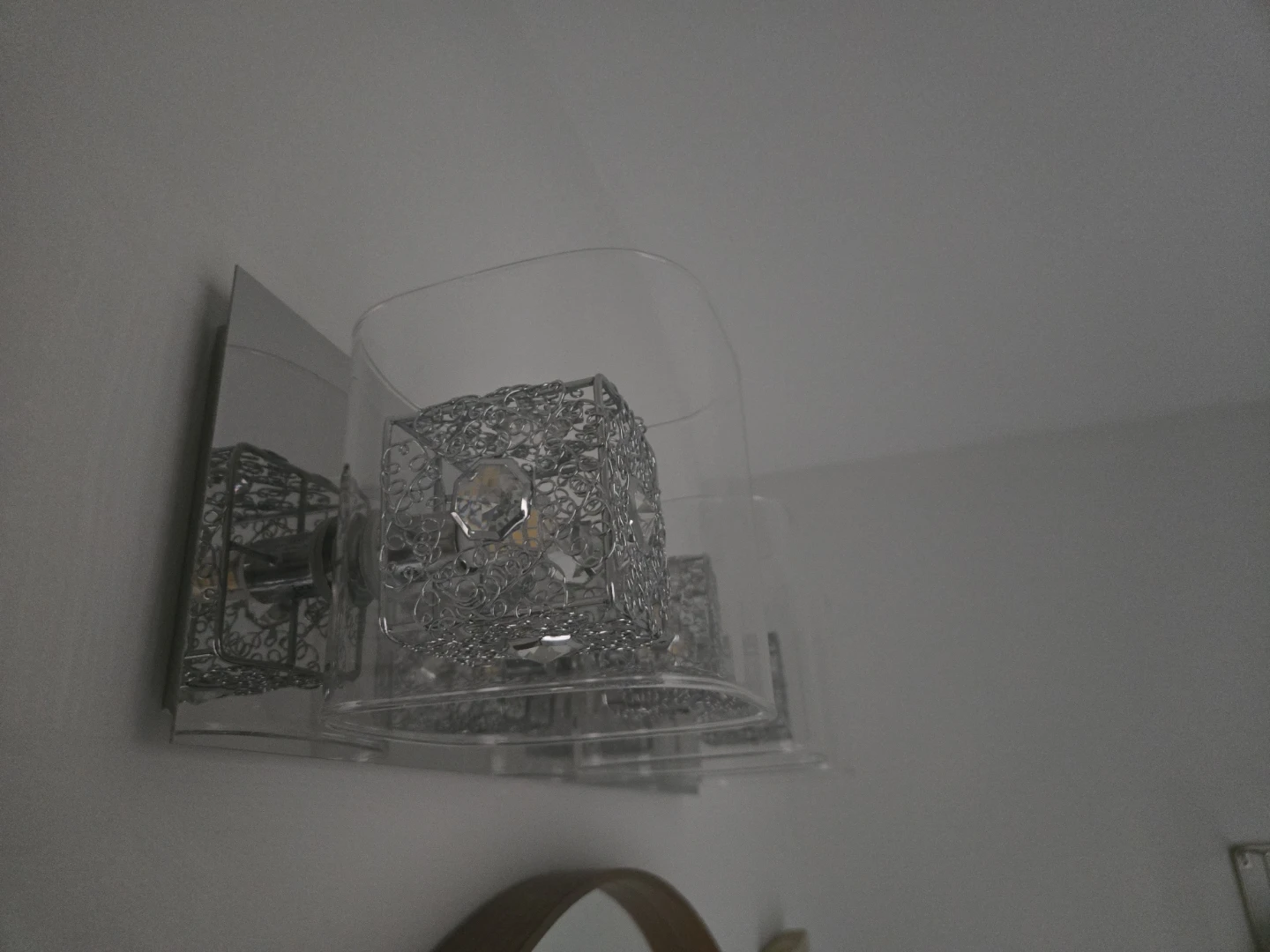 3-Light Vanity Fixture with Crystal Accents - photo 3
