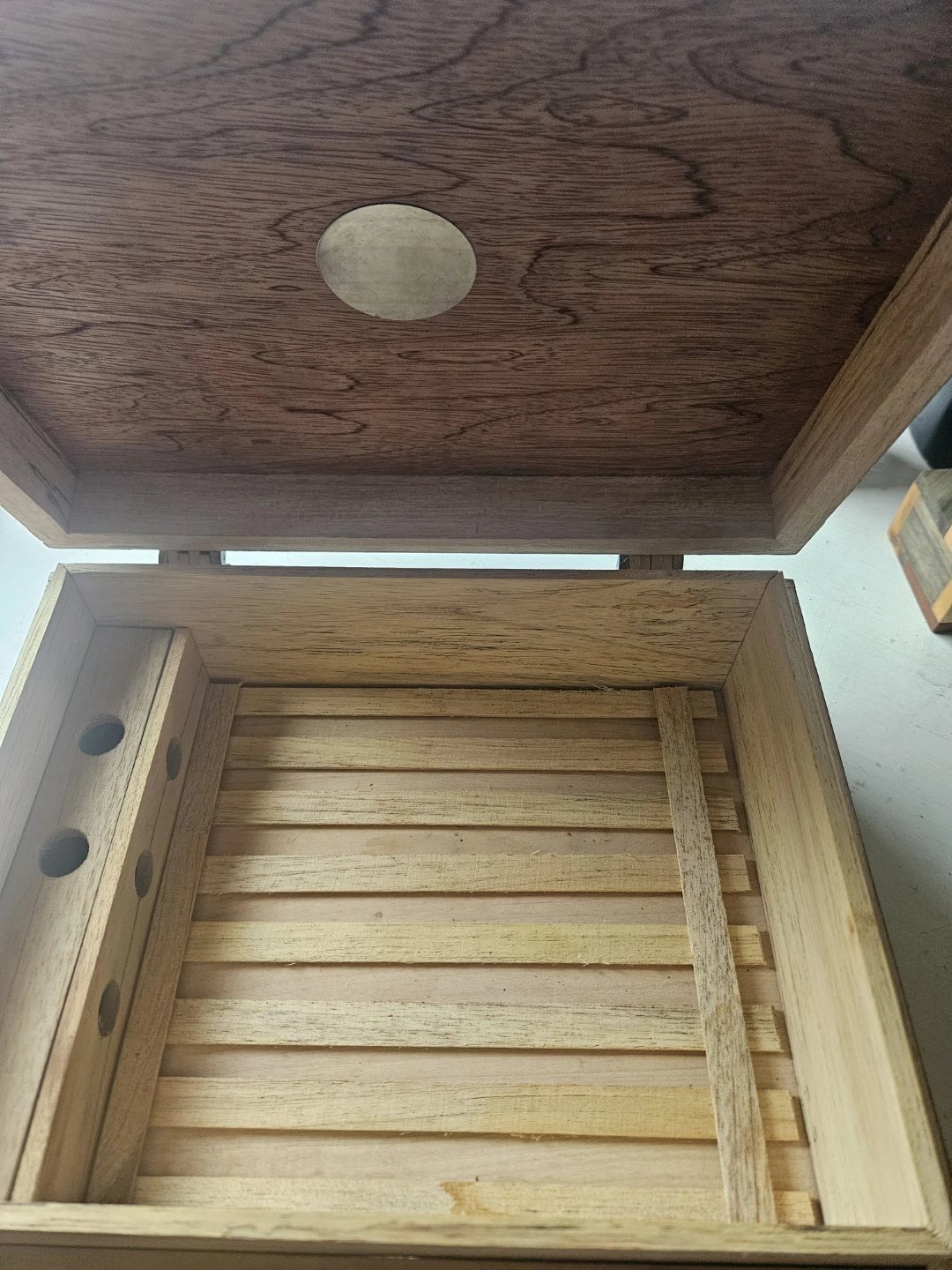 Handmade cuban humidor with imate digital hygrometer - photo 2