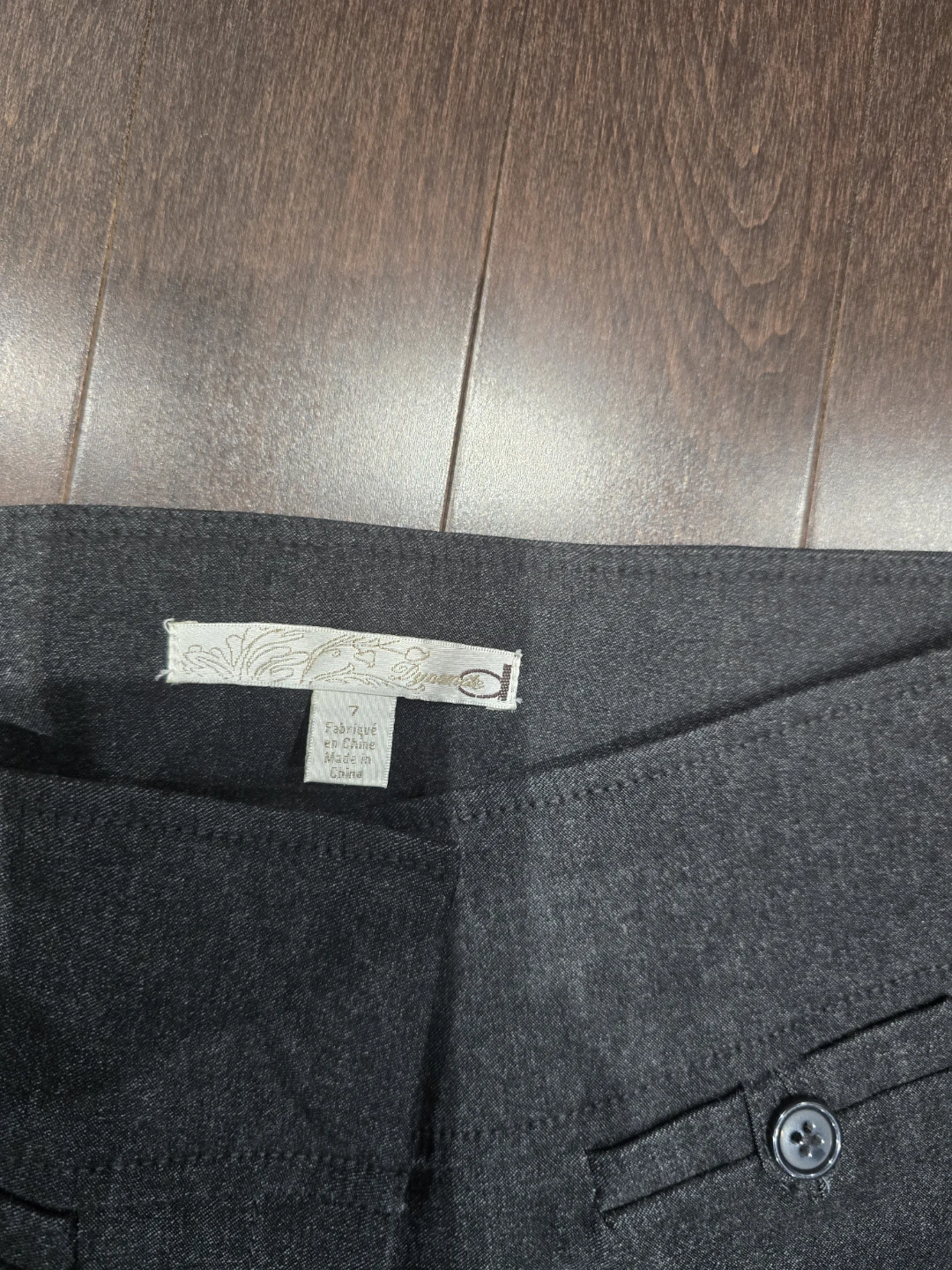 Dynamo Women's Grey Flared Pants Size 7 - photo 2