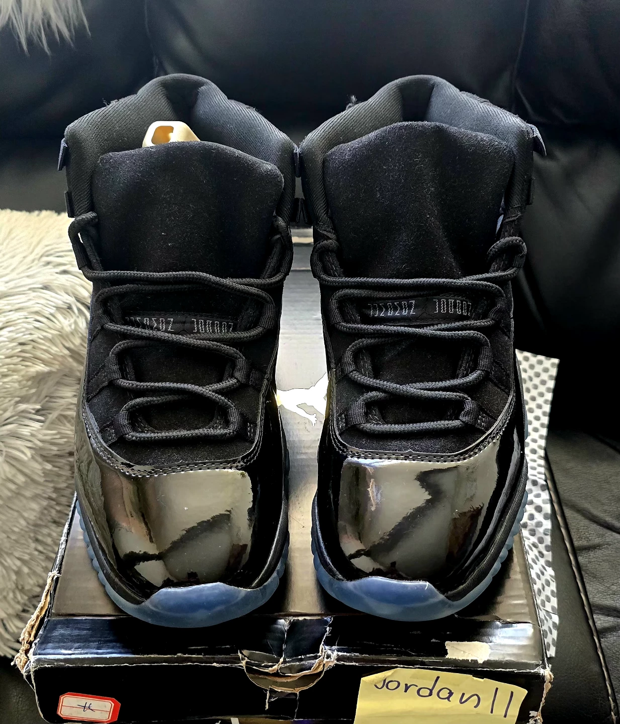Brand new Jordan 11 Gama Glossy Black Blue sole sale - photo 2