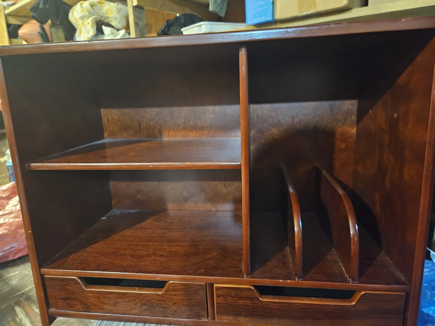 Wooden Desk Organizer with Drawers - photo 3