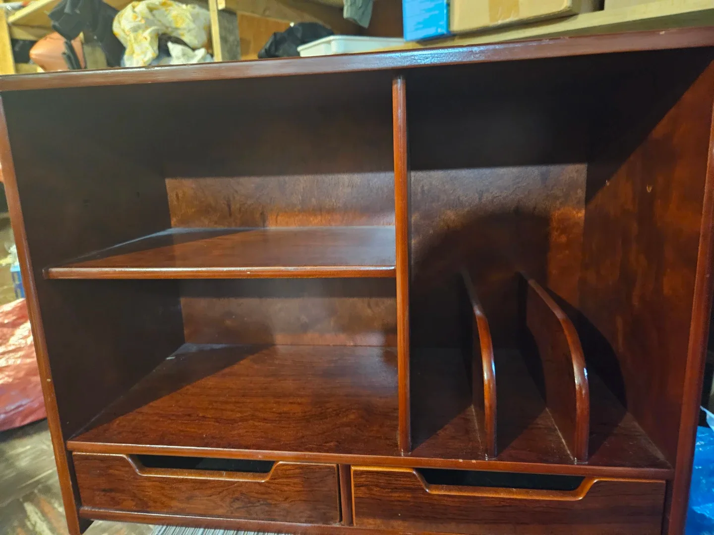 Wooden Desk Organizer with Drawers - photo 3
