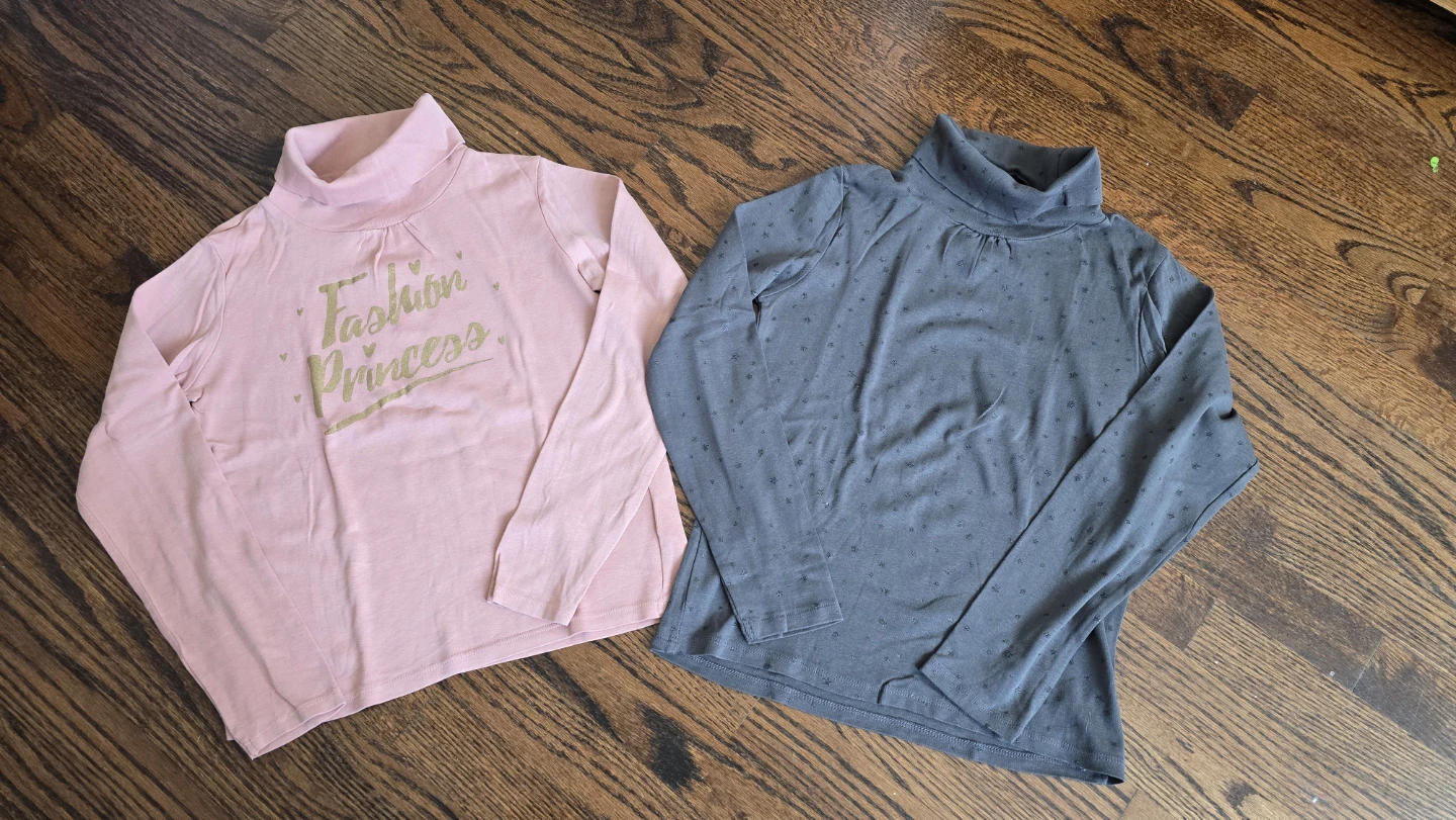 2 Verbaudet Girls' Turtleneck Tops (12 yrs)