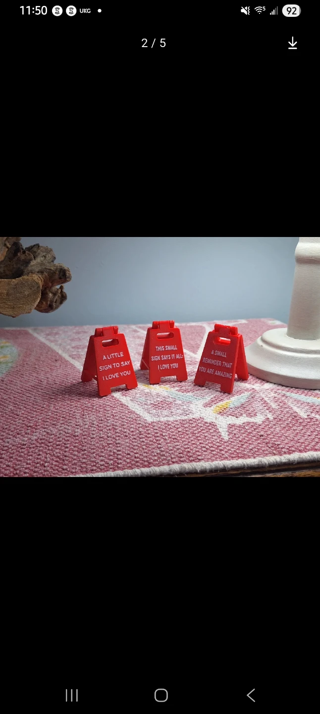 Mini Signs with Loving Messages