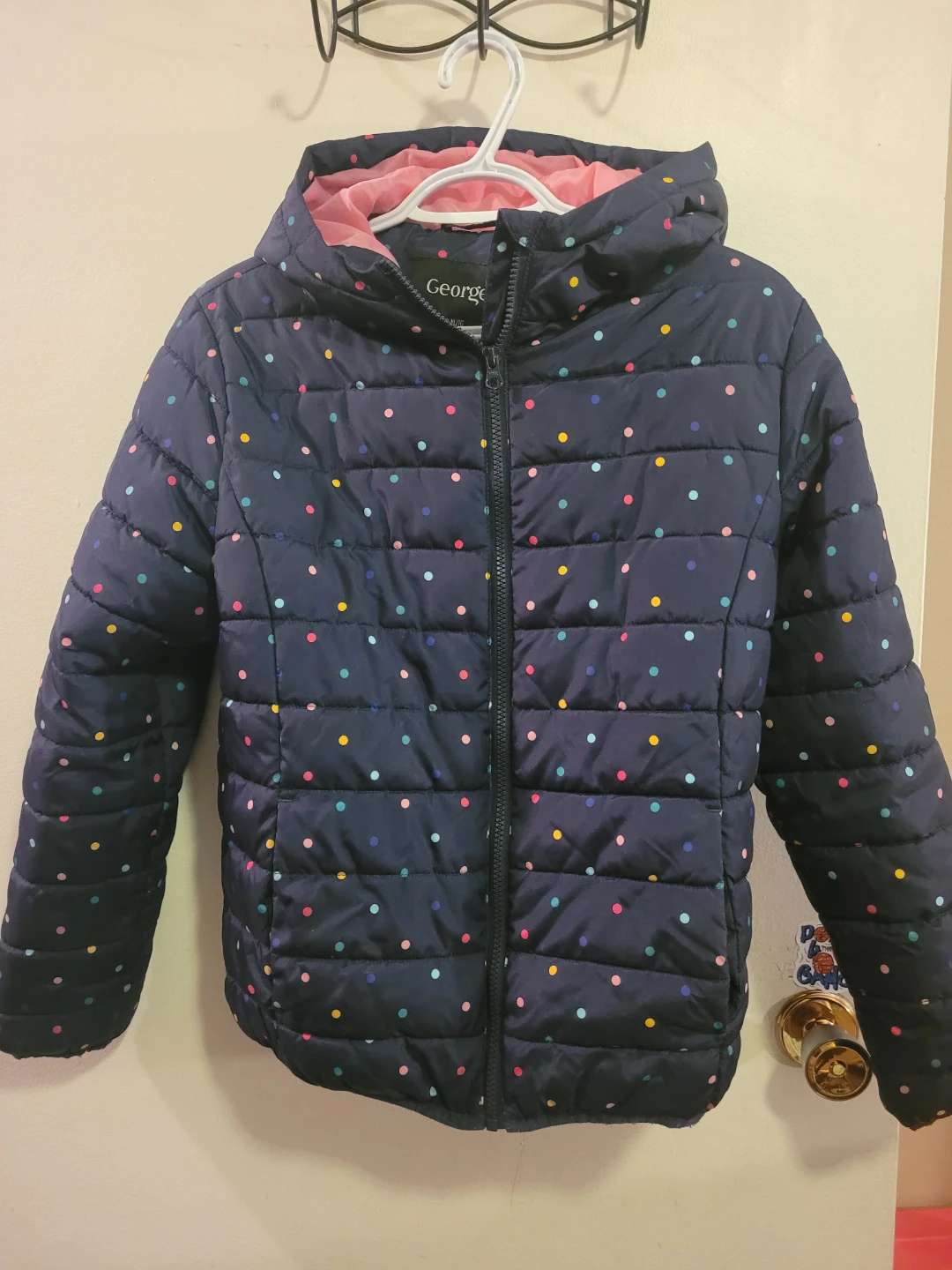 George Kids Puffer Jacket with Polka Dots - XL/TG (14-16)