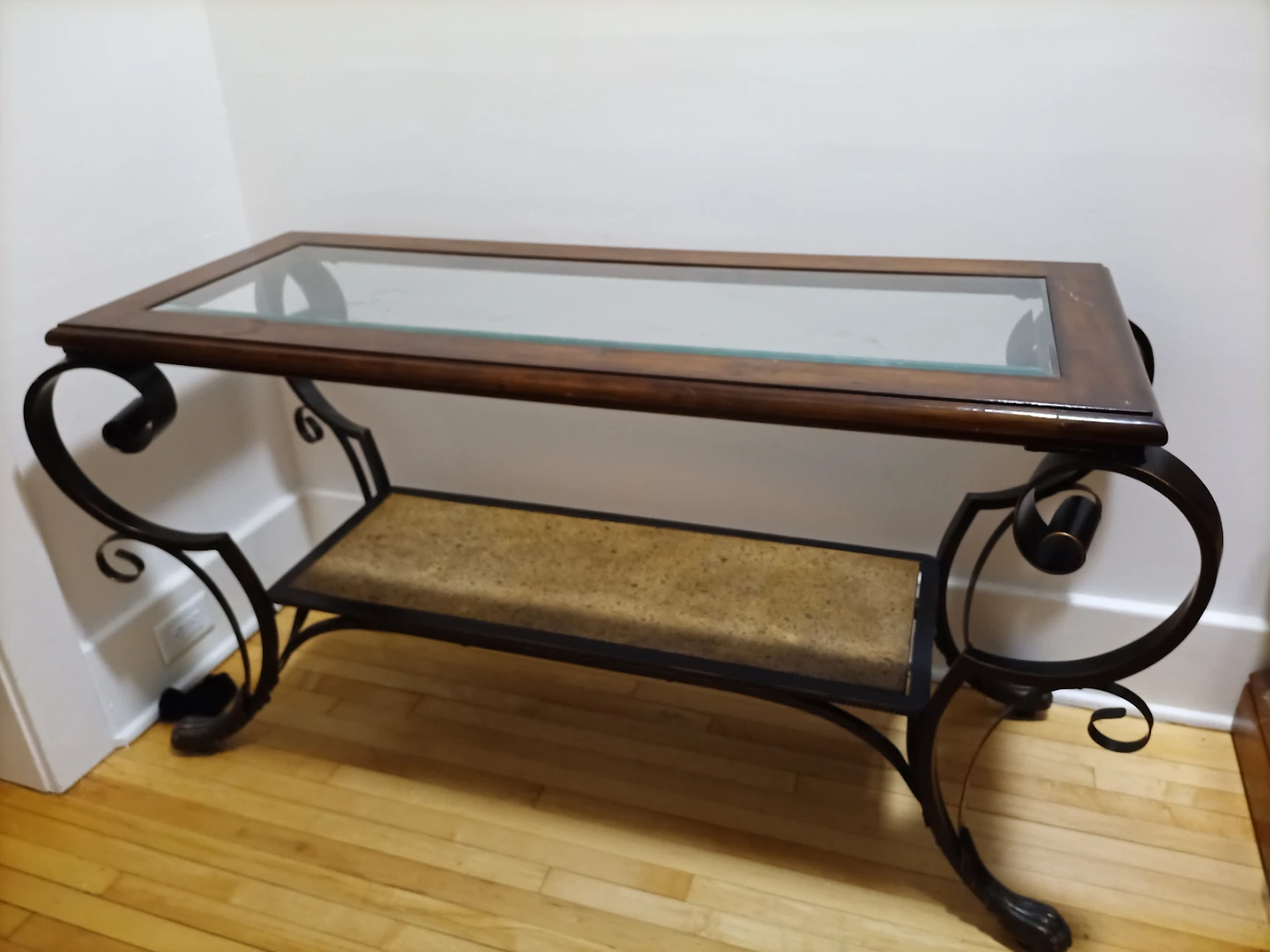 3 Piece Wrought Iron Vintage Tables