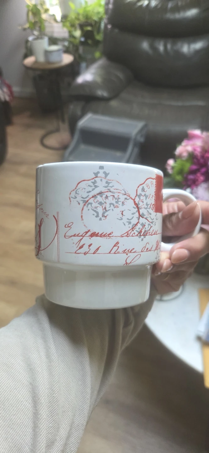Stackable Coffee Mugs Set - Paris Themed