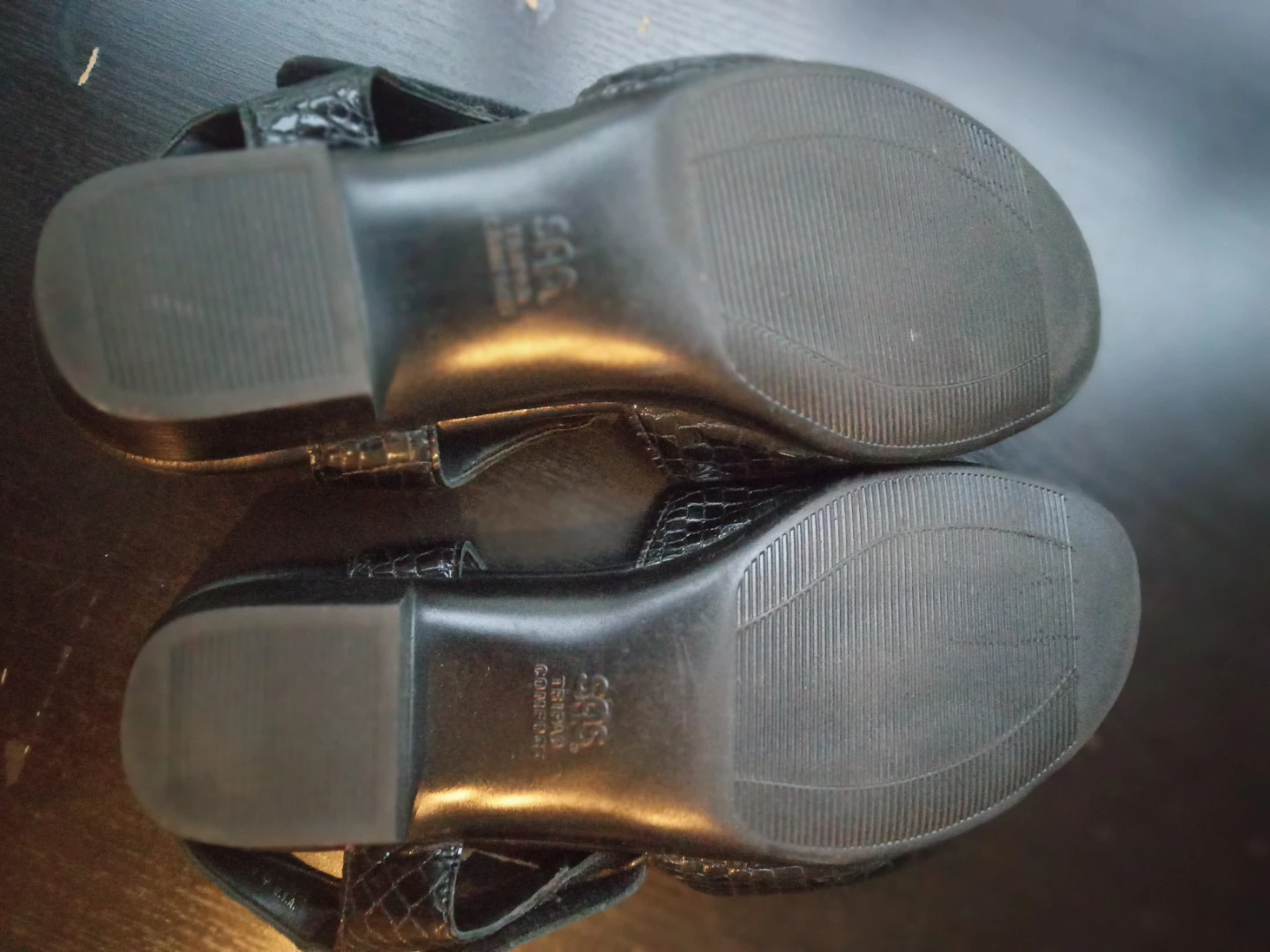 SAS Triad Comfort Black Snake Embossed Sandals - photo 4