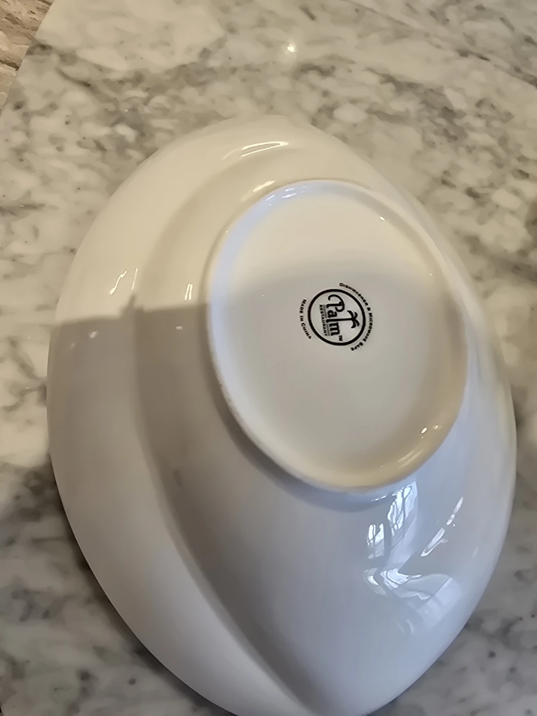 Palm Serving Bowl - White - photo 4