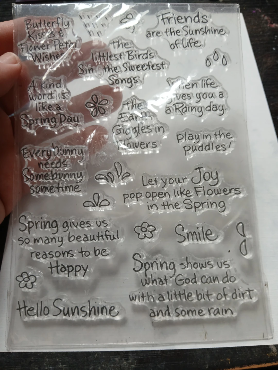 Spring Themed Clear Stamps