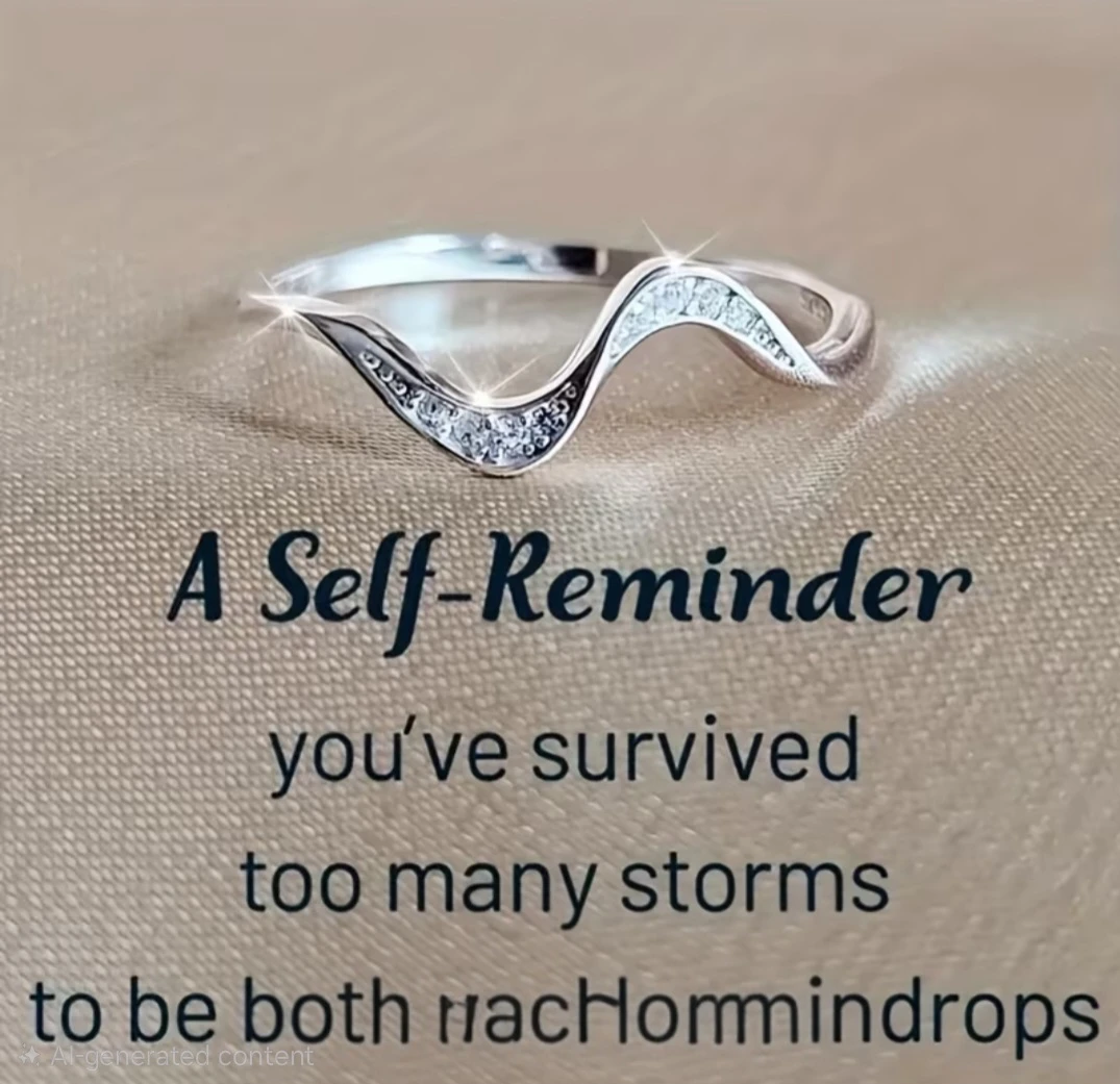 Elegant Inspirational Wave Ring
