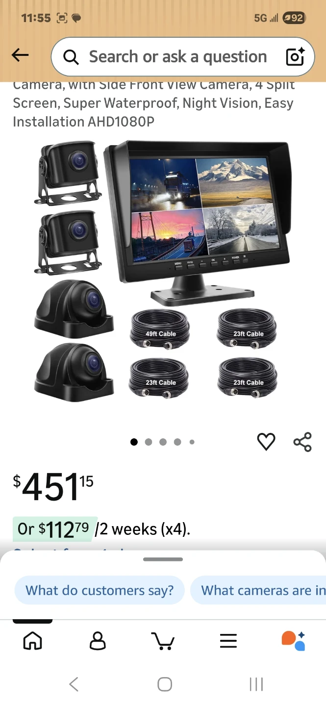 Truck,RV, NEW, 4CH 4K,1080P Vehicle Backup Camera Monitor System - photo 3