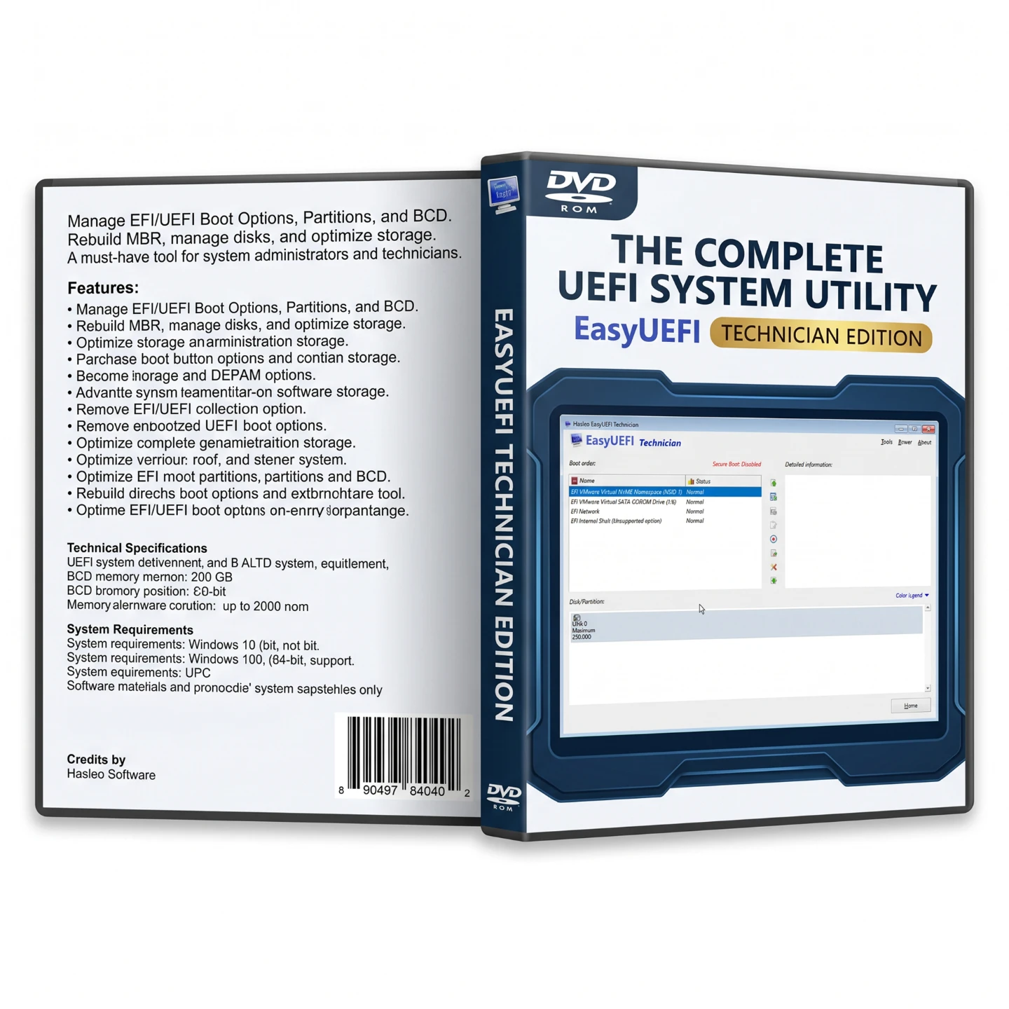 EasyUEFI Technician Edition Bootable DVD