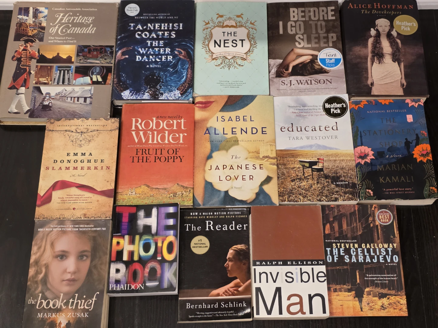 Assorted popular Fiction & Bestseller Book Lot collection